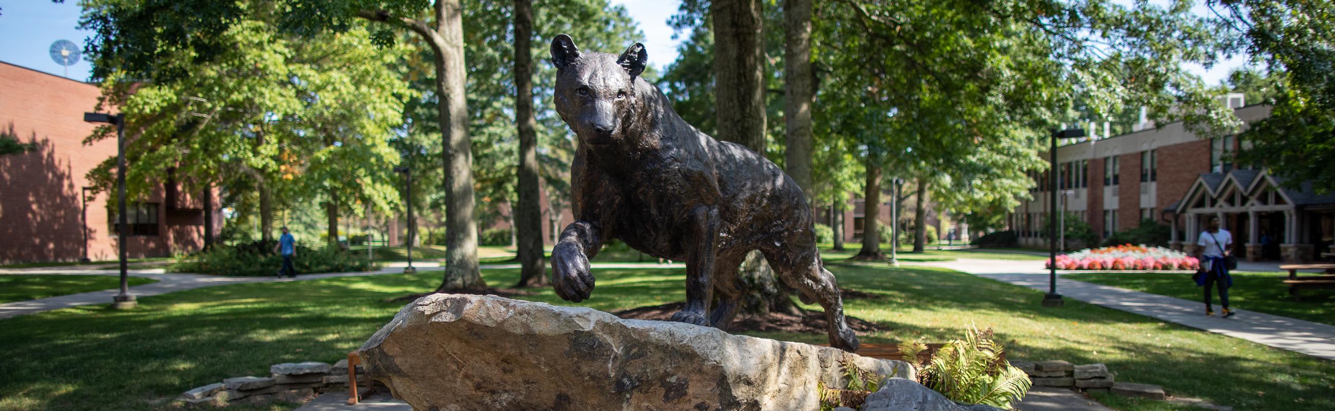 Panther statue on regional campus